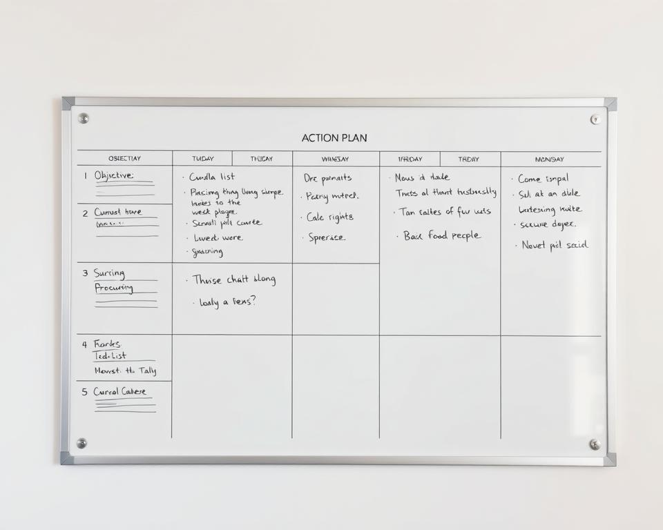 week-by-week action plan